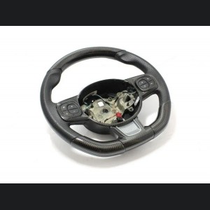 FIAT 500 ABARTH Upper Steering Wheel Trim - Carbon Fiber - EU Model - White Candy