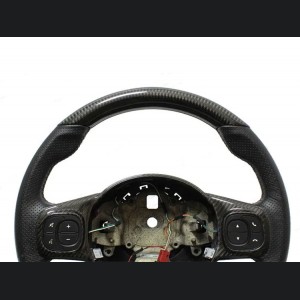 FIAT 500 ABARTH Upper Steering Wheel Trim - Carbon Fiber - EU Model - Blue Candy