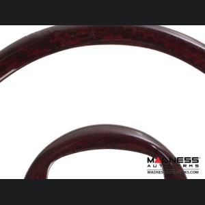 FIAT 500 Steering Wheel Trim Set (2 pieces) - Carbon Fiber - Red Candy