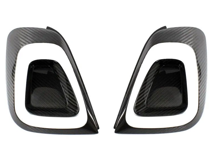 FIAT 500 Tail Light Frame Cover Kit in Carbon Fiber - European Model