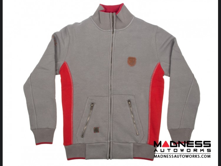 ABARTH Zippered Jacket - Grey w/ Red - Piccola & Cattiva