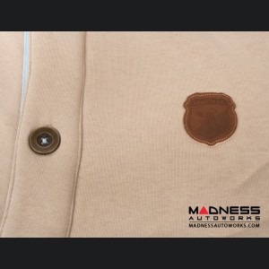 ABARTH Buttoned Jacket - Latte w/ Brown Accents - Piccola & Cattiva