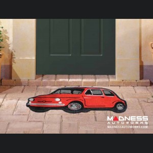 Classic Fiat 500 Doormat - Red 