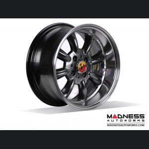 FIAT 500 Custom Wheels - Monza 15x6.5" 4-98 BP - Hyper Black/Gunmetal Finish