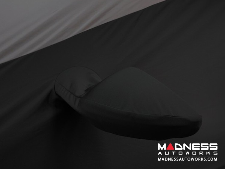 FIAT 500 Custom Vehicle Cover - Indoor Satin Stretch - Black w/ Gray