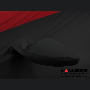 FIAT 500 Custom Vehicle Cover - Indoor Satin Stretch - Black w/ Pure Red