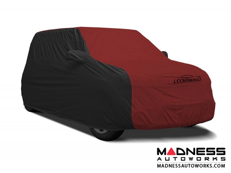 FIAT 500 Custom Vehicle Cover - Stormproof - Black w/ Red Center