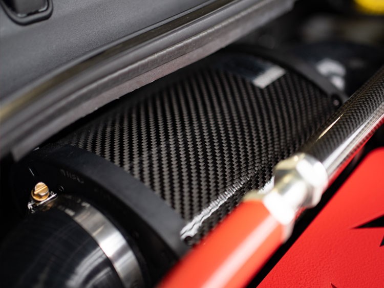 FIAT 500 Performance Air Intake System - 1.4L Multi Air Turbo - MAXFlow Set - Polished Finish + Black Engine Cover