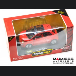 FIAT 500 Lounge - Die Cast Model - Red 1/24 scale by Motorama