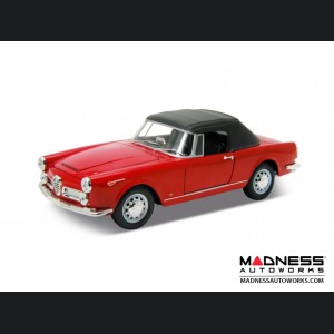 Alfa Romeo Spider 2600 - 1960 Soft Top Convertible (Up) - Red 1:24