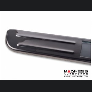 FIAT 500 Door Sills - Wireless LED Lighted - Black Chrome SS w/ FIAT Logo