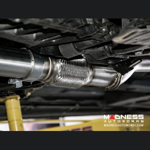 FIAT 500 Performance Exhaust - MADNESS - 1.4L Turbo - Cat-Back - Dual Exit - Lusso - Polished Slash Cut Tips