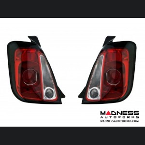 FIAT 500 Taillight Set - Blacked Out Look - Cabrio (set of 2) 