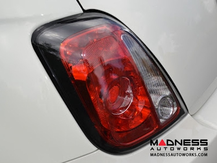 FIAT 500 Tail light Set - Blacked Out Look - Coupe (set of 2) 