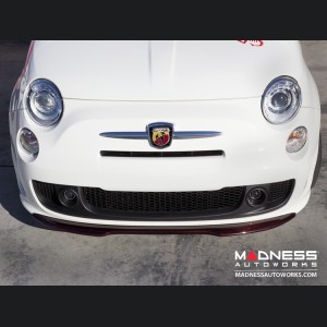 FIAT 500 Front Spoiler - Carbon Fiber - Red Candy
