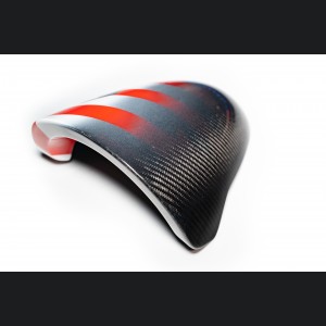 FIAT 500 Instrument Cover - Carbon Fiber - American Flag w/ Black Scorpion