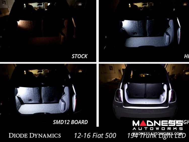 FIAT 500 Trunk Light LED 194 - SMD2 - Warm White - Single