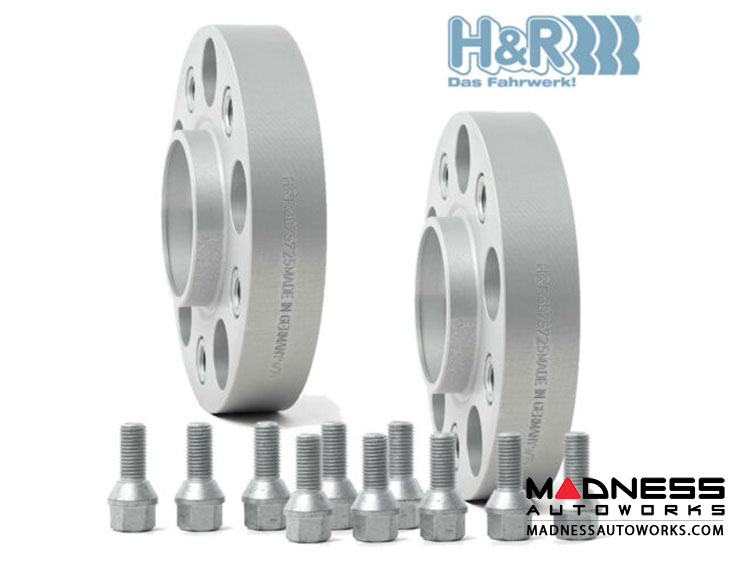 FIAT 500 Wheel Spacers by H&R Trak+ DRM 25mm (set of 2) 500 MADNESS Auto Parts and
