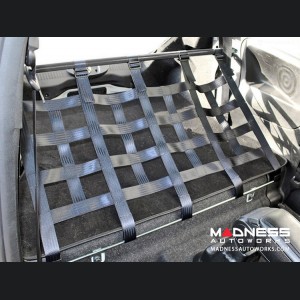 FIAT 500 Rear Harness Bar w/ Net - Black Bar w/ Red Net