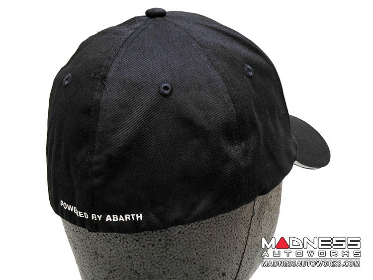 Cap - ABARTH - Black w/ Silver ABARTH Logo 
