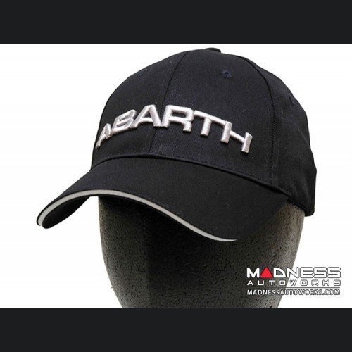 Cap - ABARTH - Black w/ Silver ABARTH Logo 