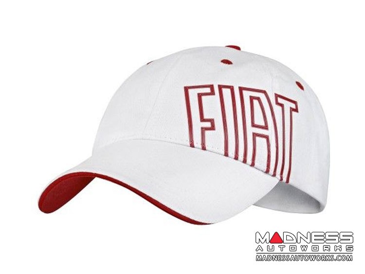 FIAT Cap - White w/ Red FIAT 