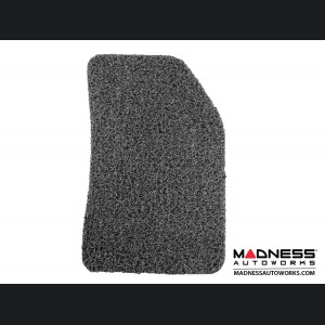 FIAT 500X Floor Mats - All Weather Rubber - Coiled PVC - Black/ Grey 