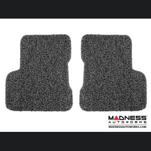 FIAT 500X Floor Mats - All Weather Rubber - Coiled PVC - Black/ Grey 