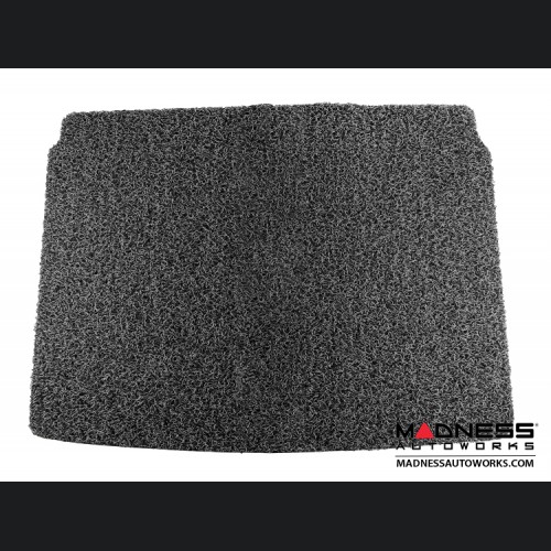 FIAT 500X All Weather Cargo Mat - Custom Rubber Woven Carpet - Black and Grey