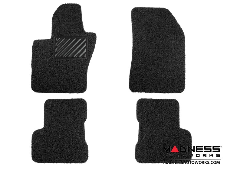 Gledring GL 0576 Rubber car mats Set Compatible with Fiat 500X 2015 T Profile 4-Pieces + mounting Clips & Jeep Renegade After 02/2015- 