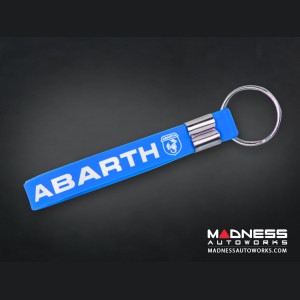 Keychain - Silicone Loop - ABARTH Logo - Blue