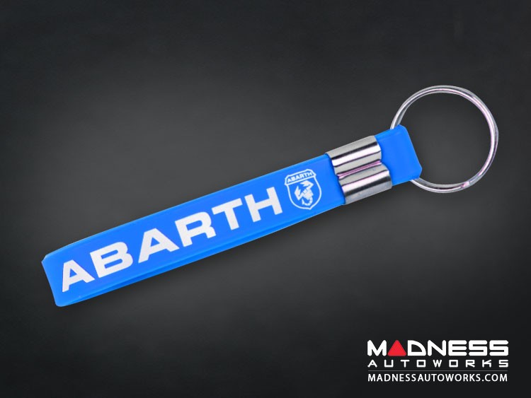 Keychain - Silicone Loop - ABARTH Logo - Blue