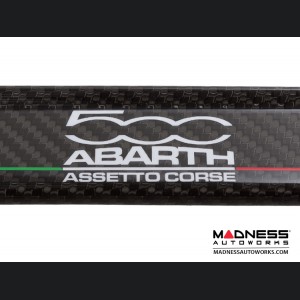 FIAT 500 Door Sills - Carbon Fiber - 500 ABARTH Assetto Corse Graphic