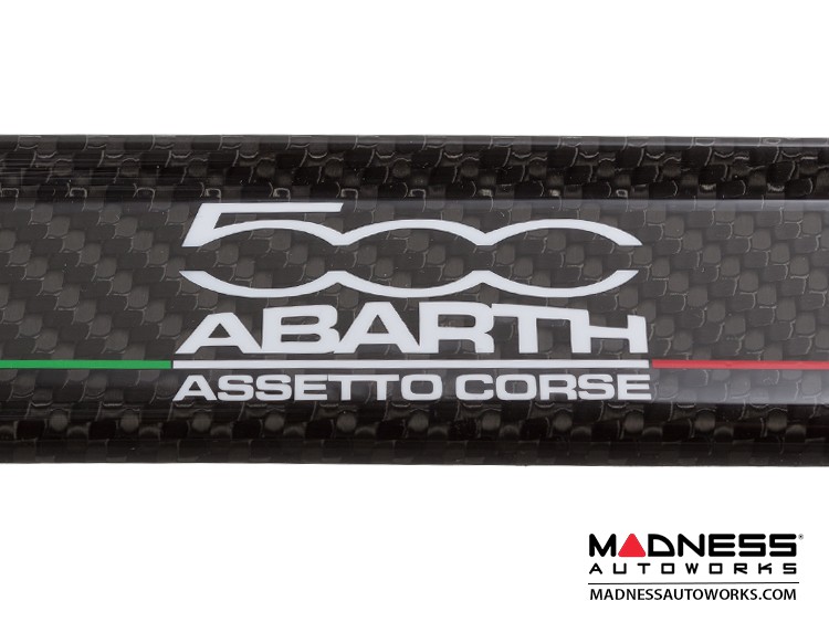 FIAT 500 Door Sills - Carbon Fiber - 500 ABARTH Assetto Corse Graphic