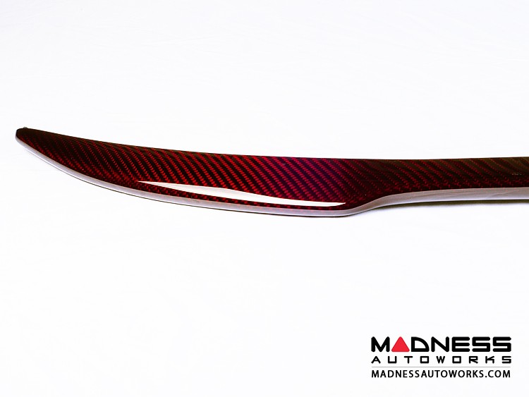 FIAT 500 Front Spoiler - Carbon Fiber - Red Candy