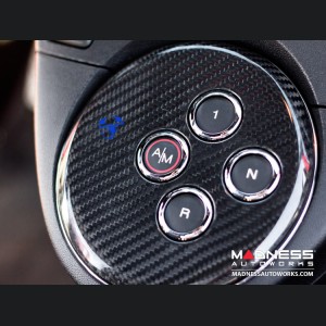 FIAT 500 Gear Panel in Carbon Fiber - Blue Scorpion 