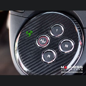 FIAT 500 Gear Panel in Carbon Fiber - Green Scorpion  