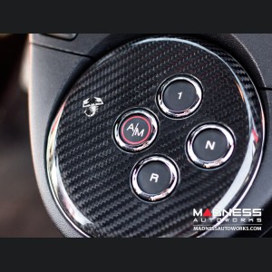 FIAT 500 Gear Panel in Carbon Fiber - White Scorpion  