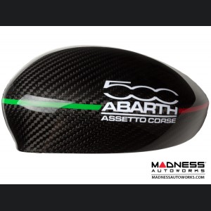 FIAT 500 Mirror Covers - Carbon Fiber - 500 ABARTH Assetto Corse