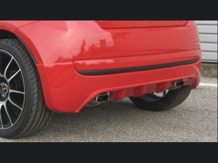 FIAT 500 Rear Apron by Lester - Dual Exhaust Opening - 500 MADNESS