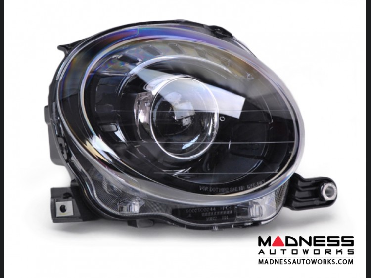FIAT 500 Headlight & Driving Light Set - Blacked Out Look (2 pairs) - Pop/Lounge/Sport (non-turbo) and Electric Models