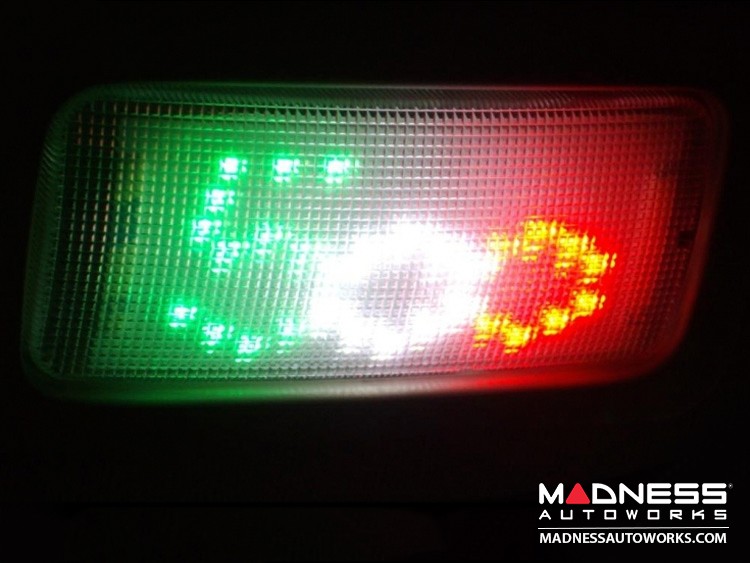 FIAT 500 Dome Light Custom LED Panel - European Version - Tri Color