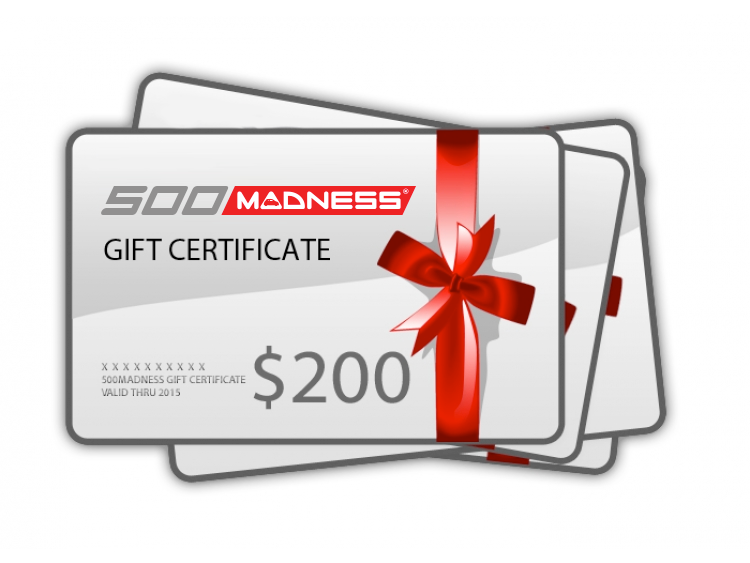 500 MADNESS Gift Certificate