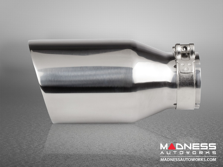 FIAT 500 Custom Stainless Steel Exhaust Tip by MADNESS (1) Stainless