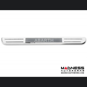 FIAT 500L Door Sills - Wireless LED Lighted - Polished SS w/ ABARTH Logo