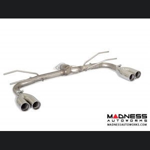 FIAT 124 Spider Performance Axle Back Exhaust - Ragazzon - Evo Line - Straight Free Flowing - Round Staggered Quad Tips