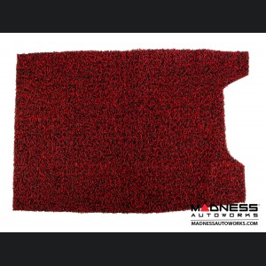 FIAT 500 Cargo Mat - All Weather - Rubber Woven Carpet - Red + Black - w/ Beats Sound System