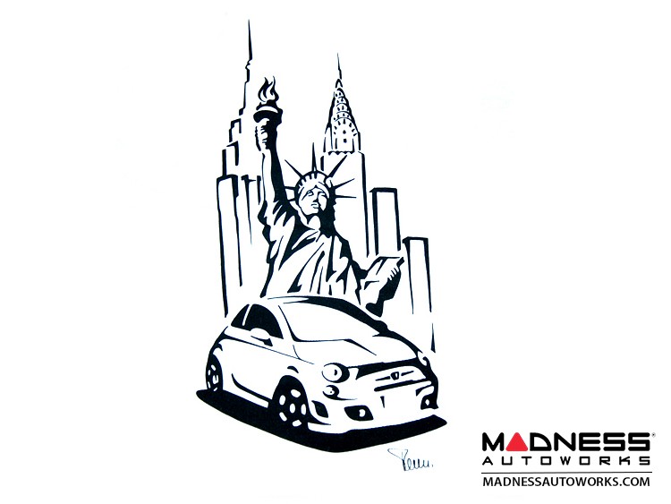 FIAT 500 Seat Cover Set - Statue of Liberty/ New York