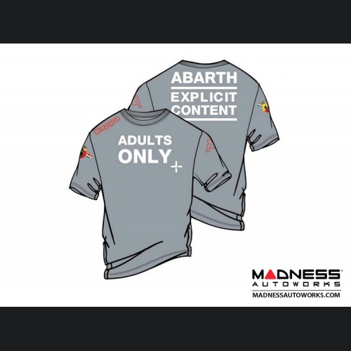 ABARTH T-Shirt - "Adults Only" - Gray