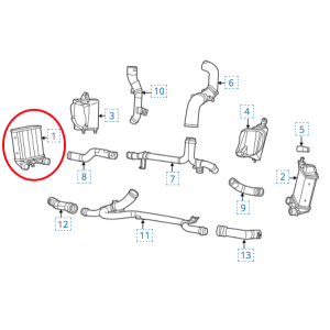 FIAT 500 ABARTH Intercooler - Right / Passenger Side 